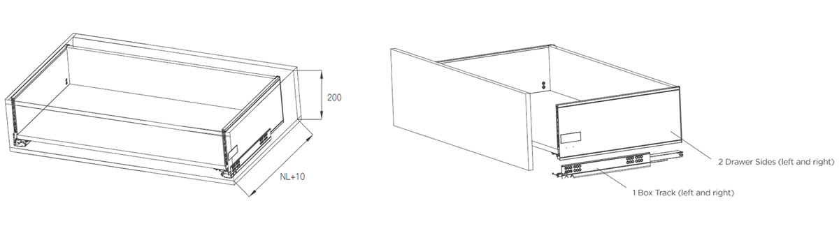 Starke Jane High-Cut Drawer Box